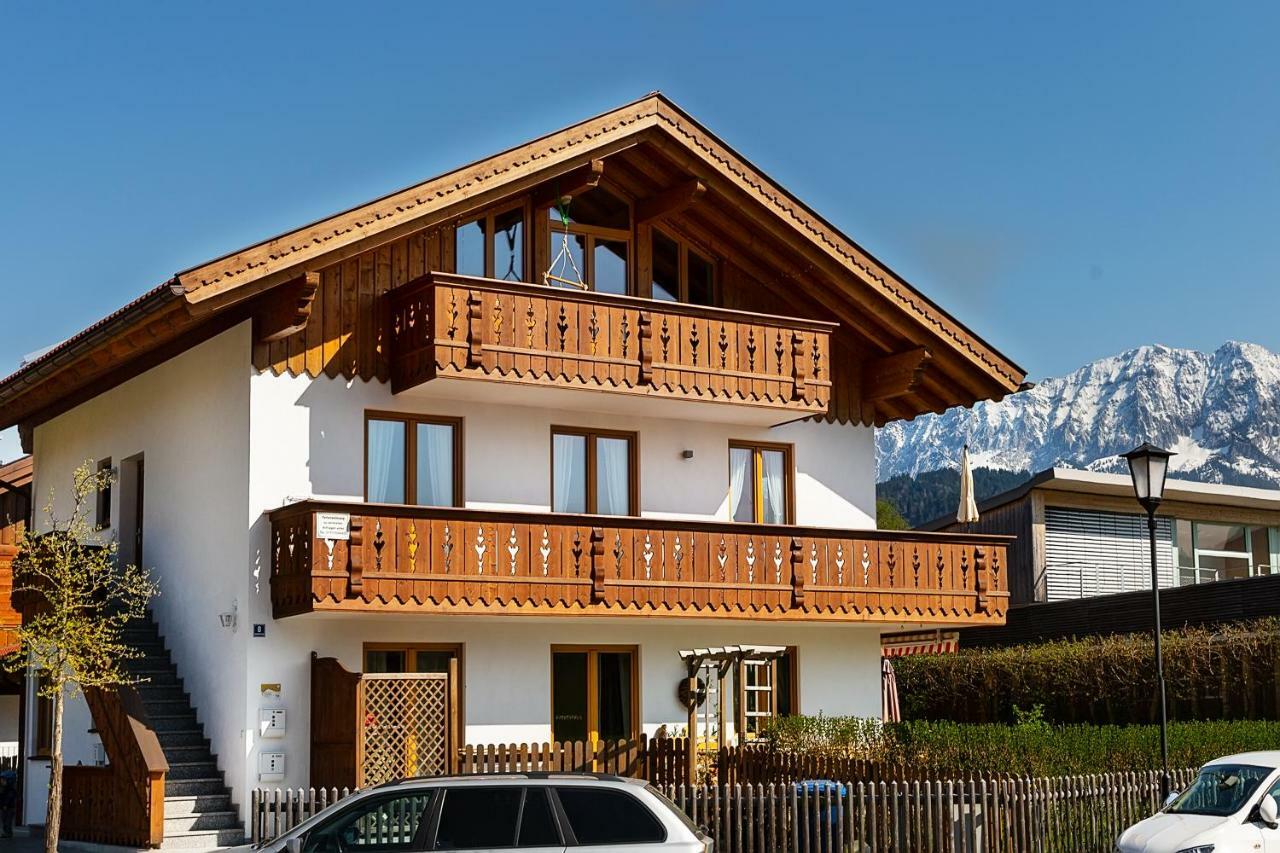 Ferienwohnung Wetterstein Garmisch-Partenkirchen Dış mekan fotoğraf
